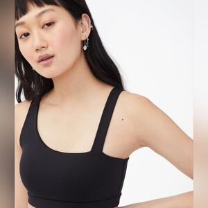 AERO Aeropostale Asymmetric Black Sports Bra XS
